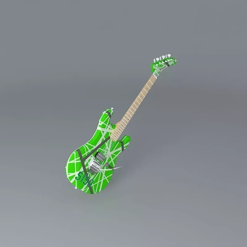 Eddie Van Halen Kramer 5150 guitar Free 3D model