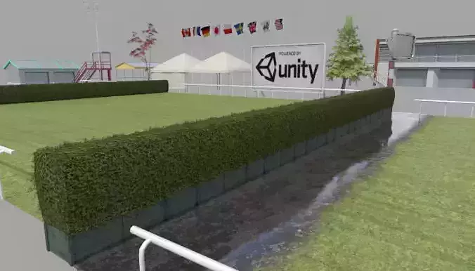 Racecourse Construction Kit Add-on Pack Low-poly 3D model