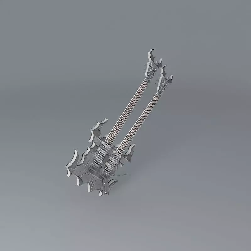 Sands Double Neck Underworld Guitar Free 3D model