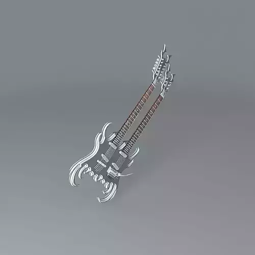 Double neck Black Diamond guitar