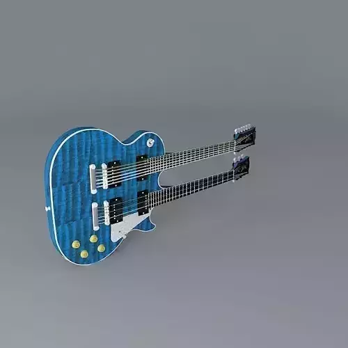 Double neck Les Paul guitar