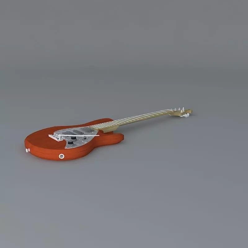 Ernie Ball MusicMan Silhouette guitar Free 3D model