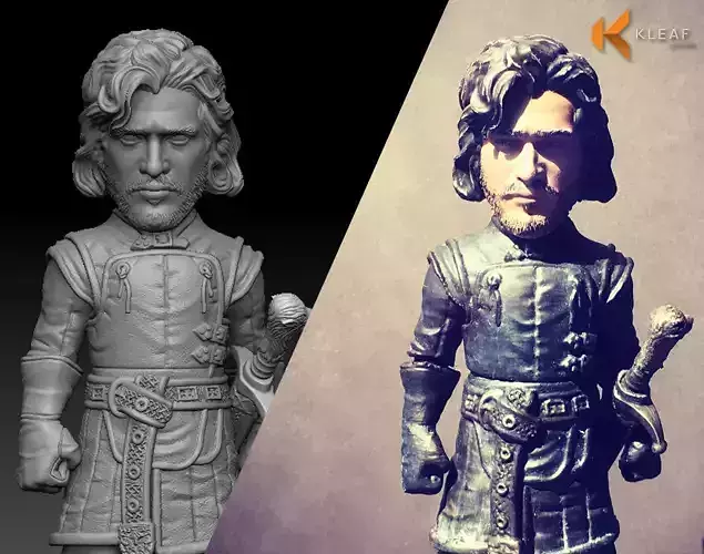 Game of Thrones - Jon Snow NightWatch 3D print model