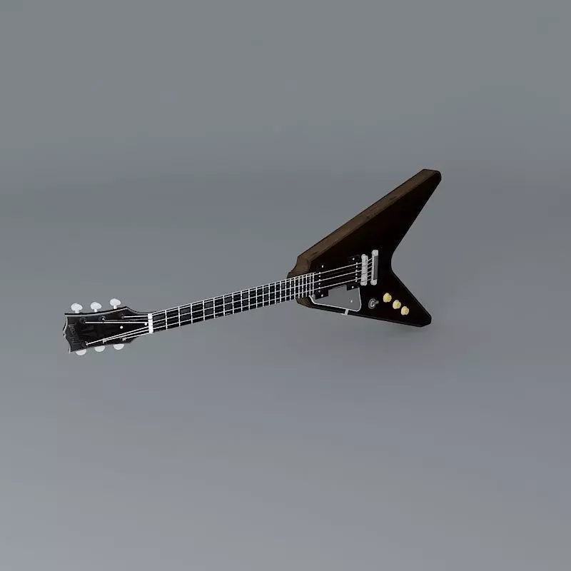 Gibson Albert King guitar Free 3D model