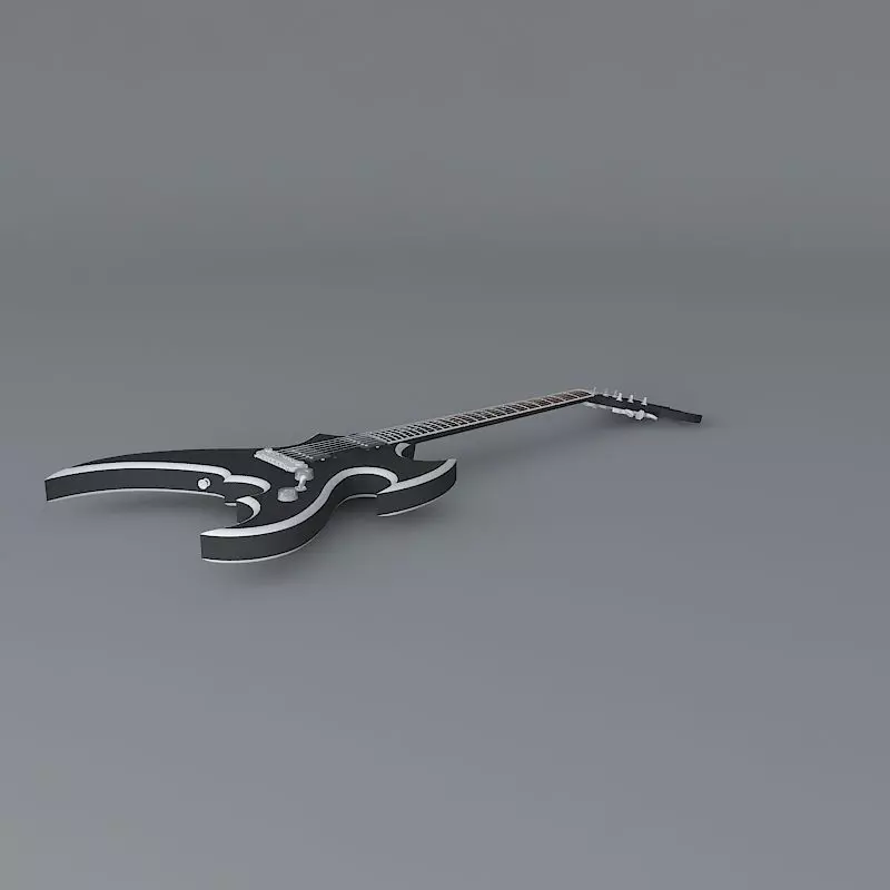 The Winged Avenger concept guitar Free 3D model