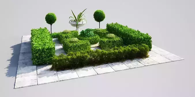 garden 16 AM148 3D model