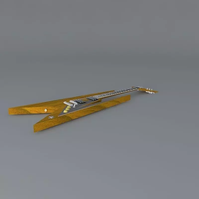 Concept version 1959 flying V guitar Free 3D model