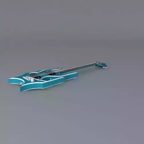 Neptun guitar Free 3D model