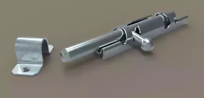 Latch metal bracket 3D model
