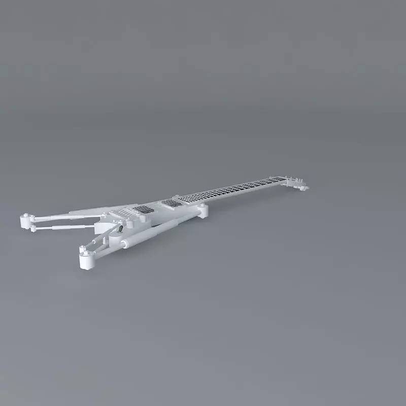 Industrial strength guitar Free 3D model