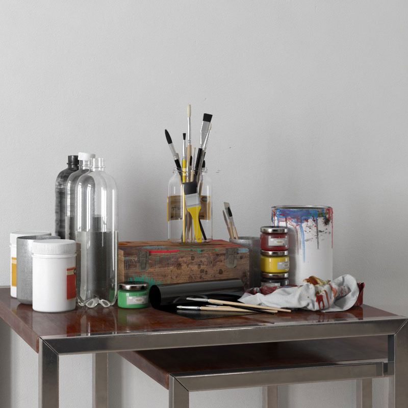 Archmodels vol 155 - high quality interior props 3D model_2