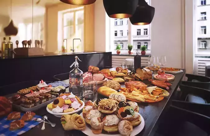 Archmodels vol 150 - high quality photo-realistic food 3D model