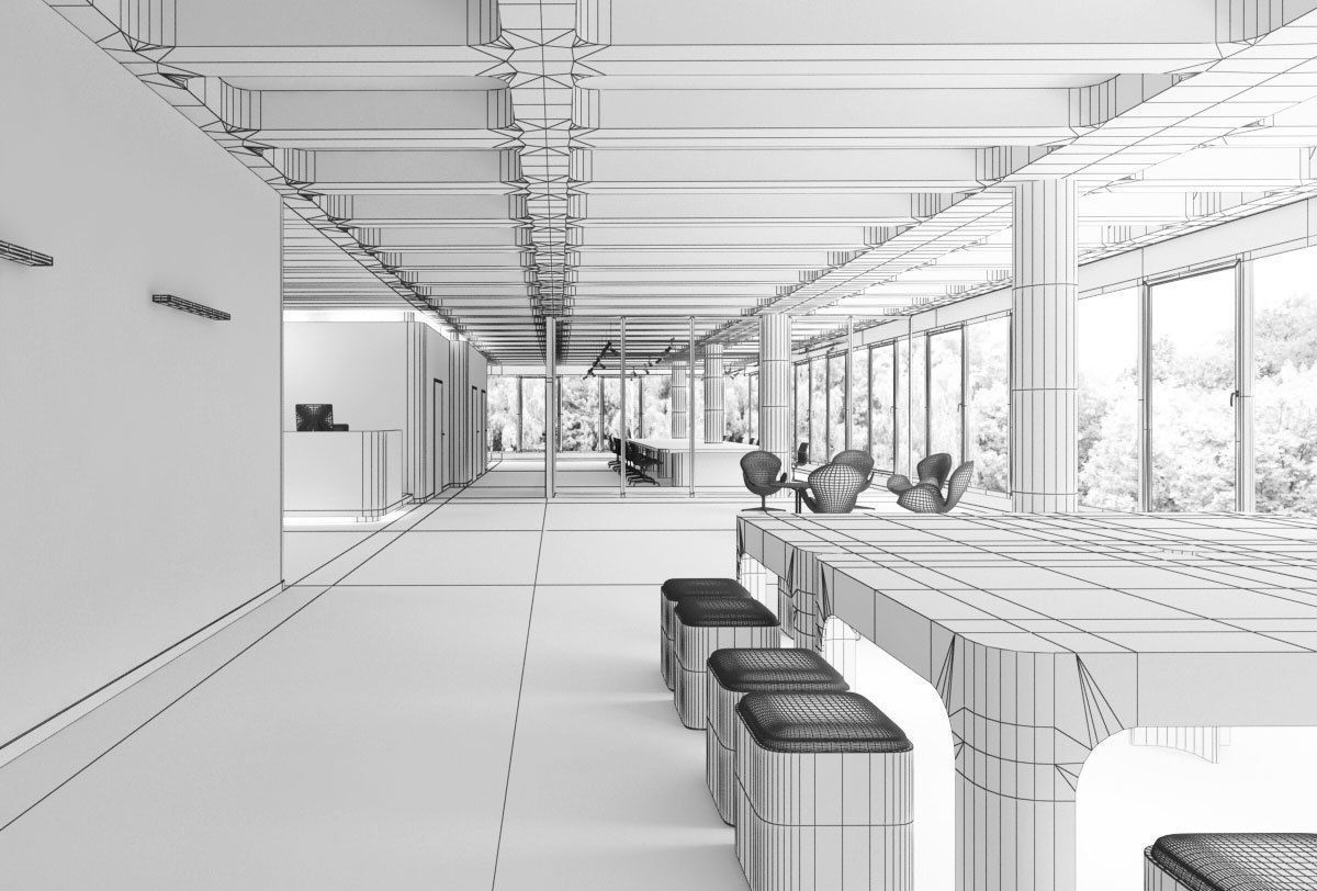 Archinteriors vol 40 - scenes of modern office spaces 3D model_5