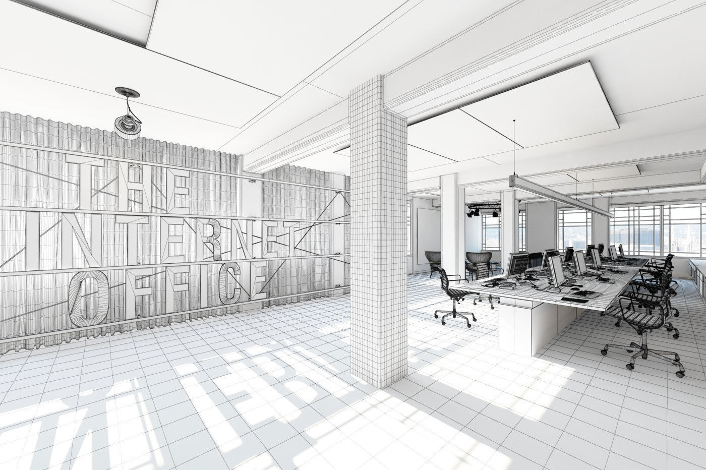 Archinteriors vol 40 - scenes of modern office spaces 3D model_29