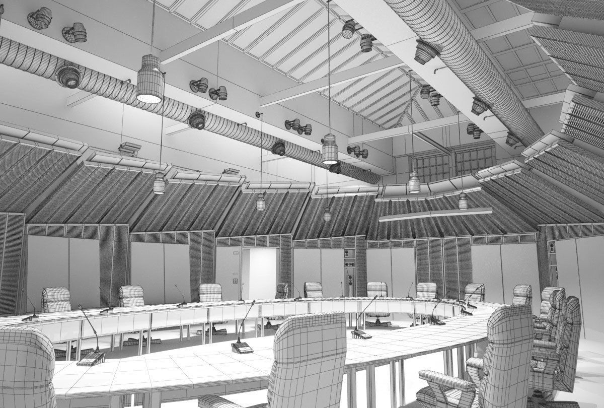 Archinteriors vol 40 - scenes of modern office spaces 3D model_23