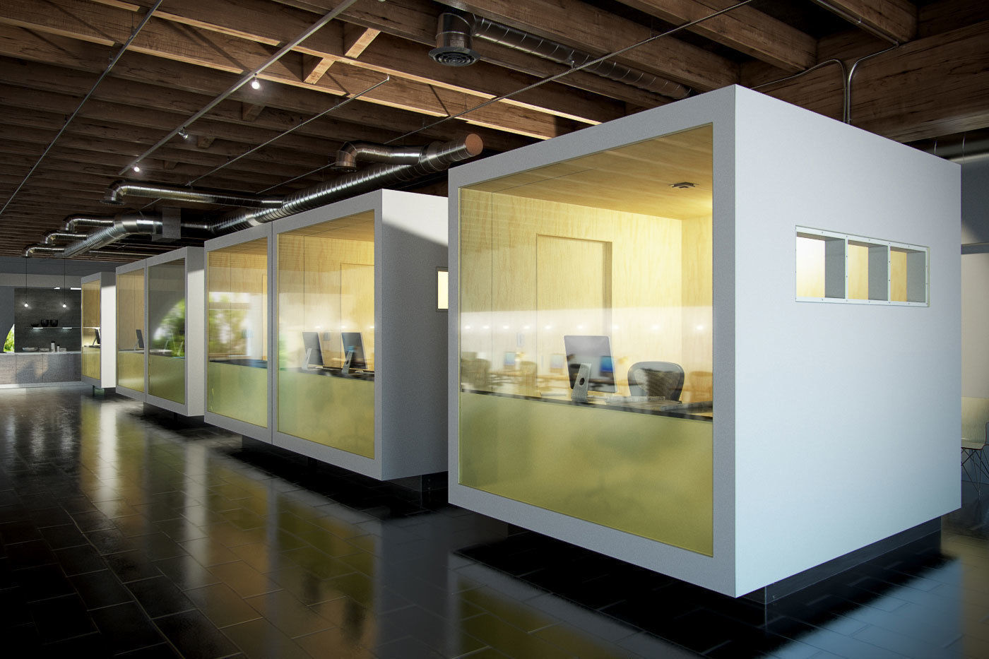 Archinteriors vol 40 - scenes of modern office spaces 3D model_12