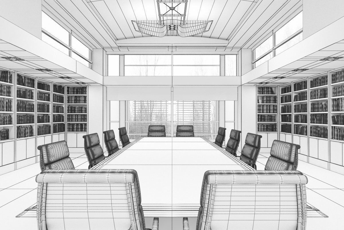 Archinteriors vol 40 - scenes of modern office spaces 3D model_25