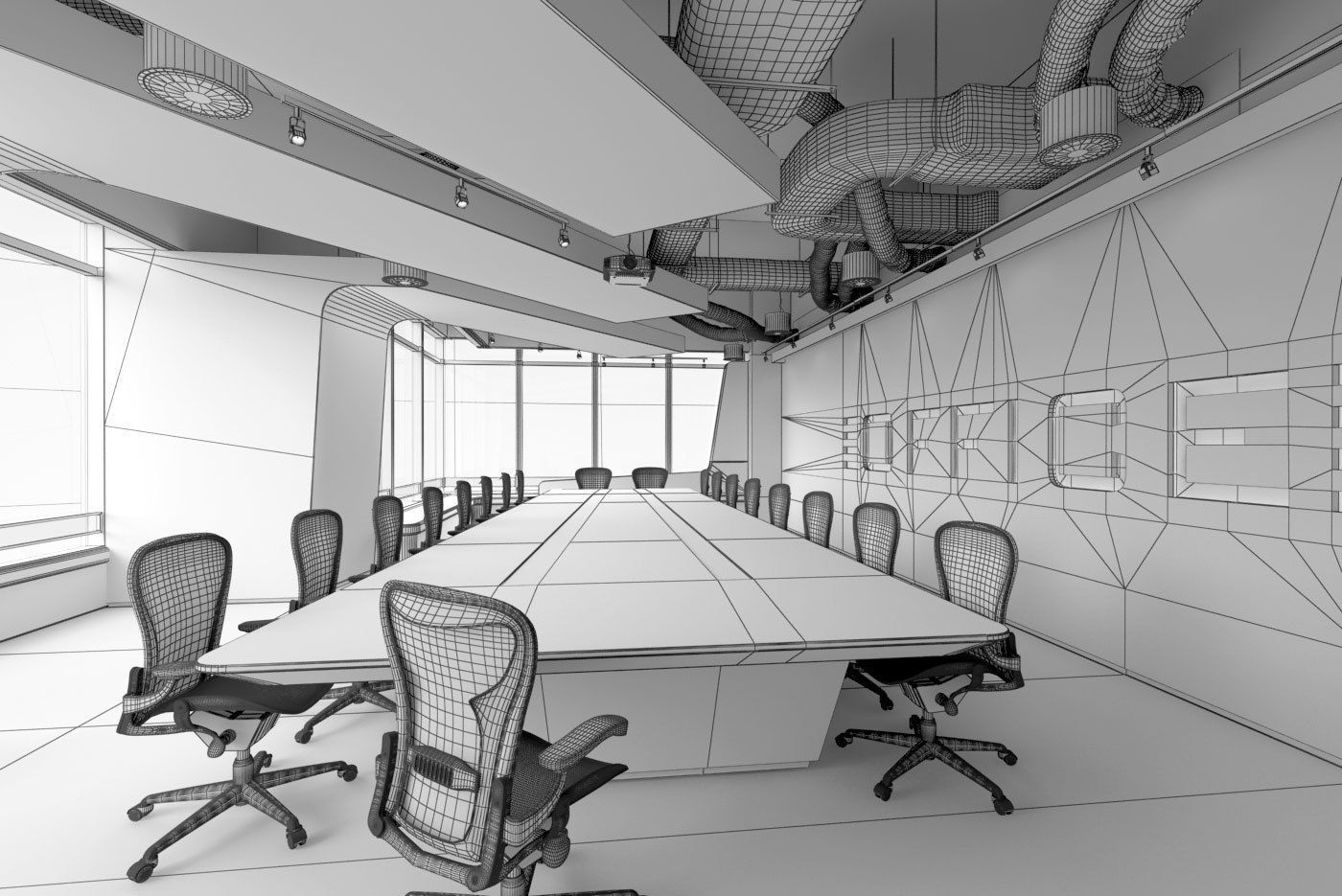 Archinteriors vol 40 - scenes of modern office spaces 3D model_7