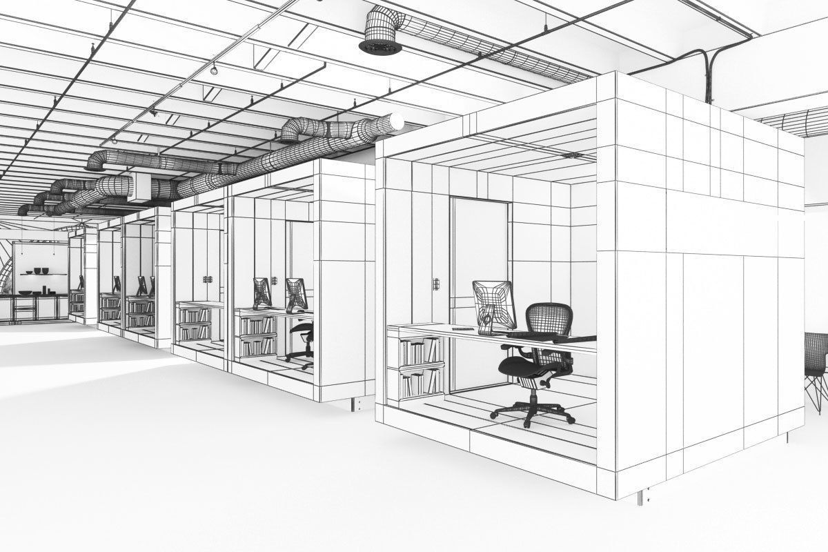 Archinteriors vol 40 - scenes of modern office spaces 3D model_13