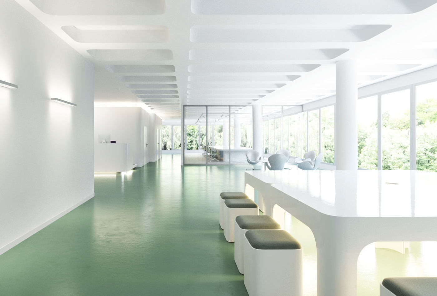 Archinteriors vol 40 - scenes of modern office spaces 3D model_4