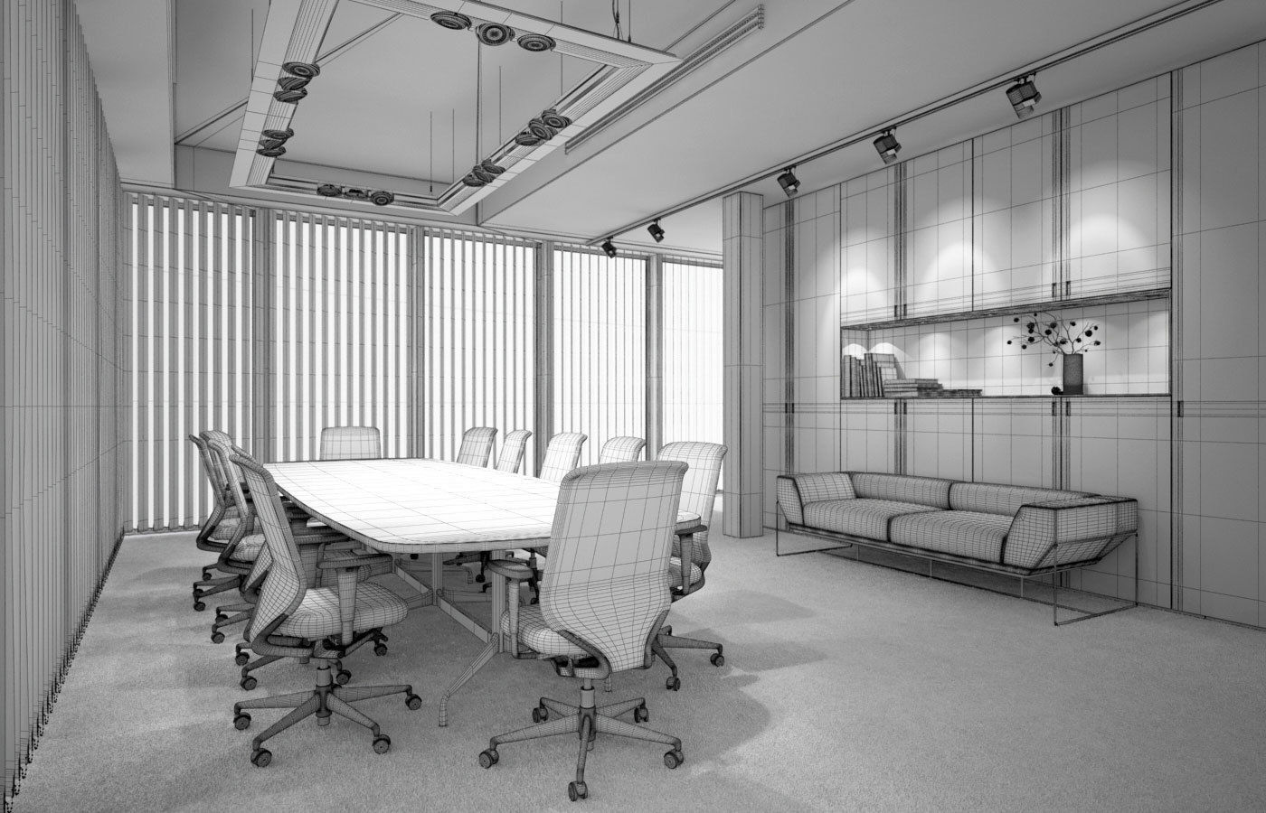 Archinteriors vol 40 - scenes of modern office spaces 3D model_3