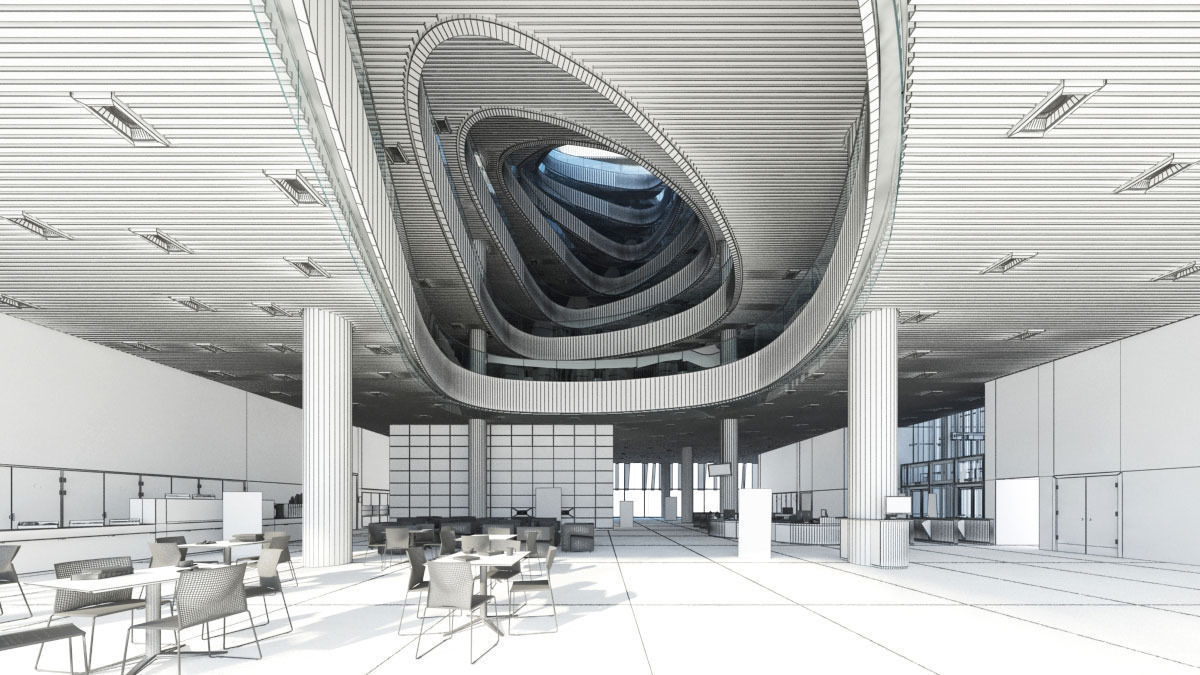 Archinteriors vol 38 - fully textured scenes of public interiors 3D model_3