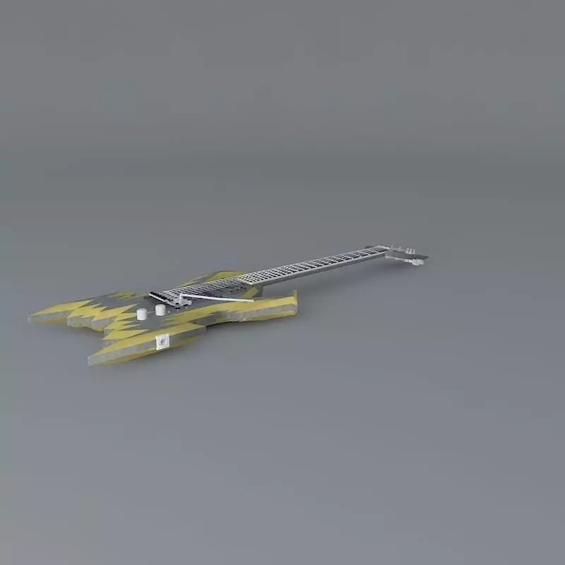 The Shocker guitar Free 3D model