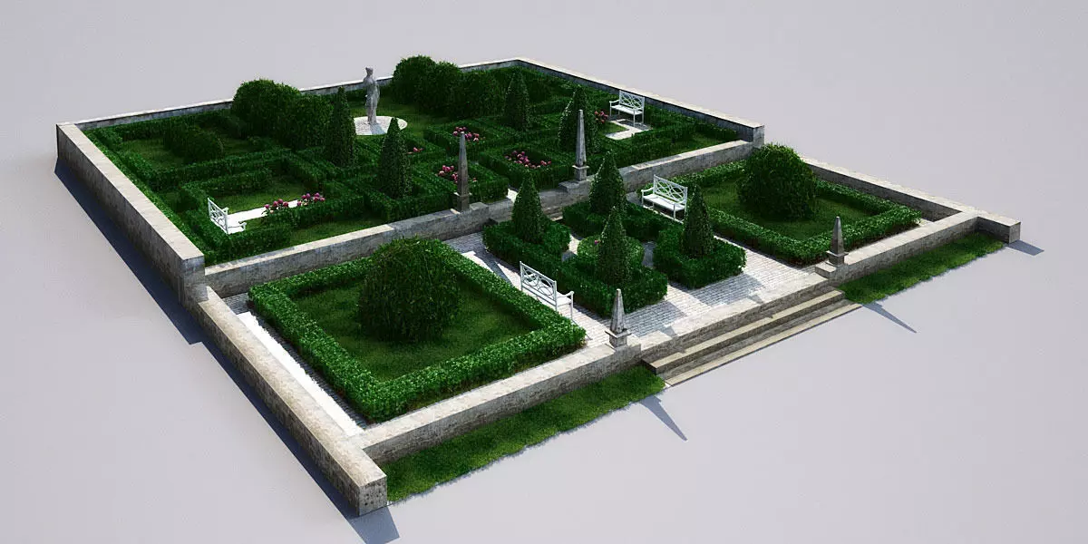 garden 18 AM148 3D model_0