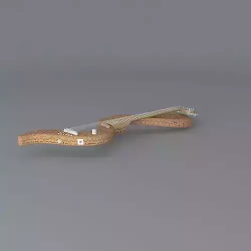 A snake shaped guitar