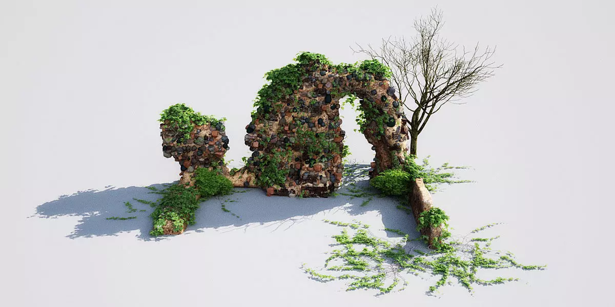 garden wall 10 AM148 3D model_0