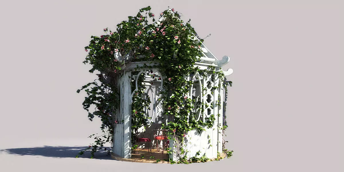 garden arbour 08 AM148 3D model