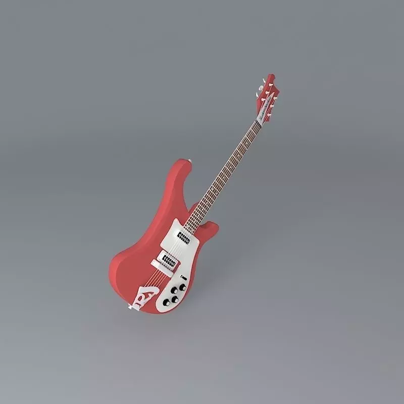 1975 Rickenbacker 480 model guitar Free 3D model