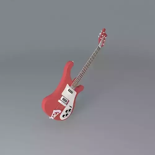 1975 Rickenbacker 480 model guitar Free 3D model
