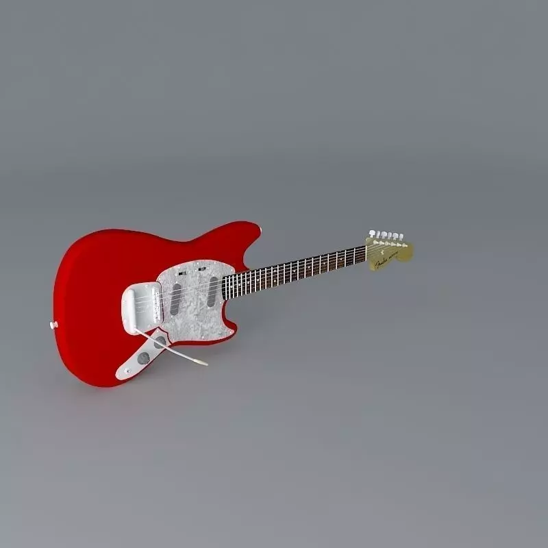 1964 Fender Mustang guitar Free 3D model_0
