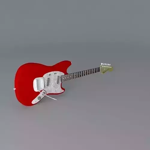 1964 Fender Mustang guitar Free 3D model