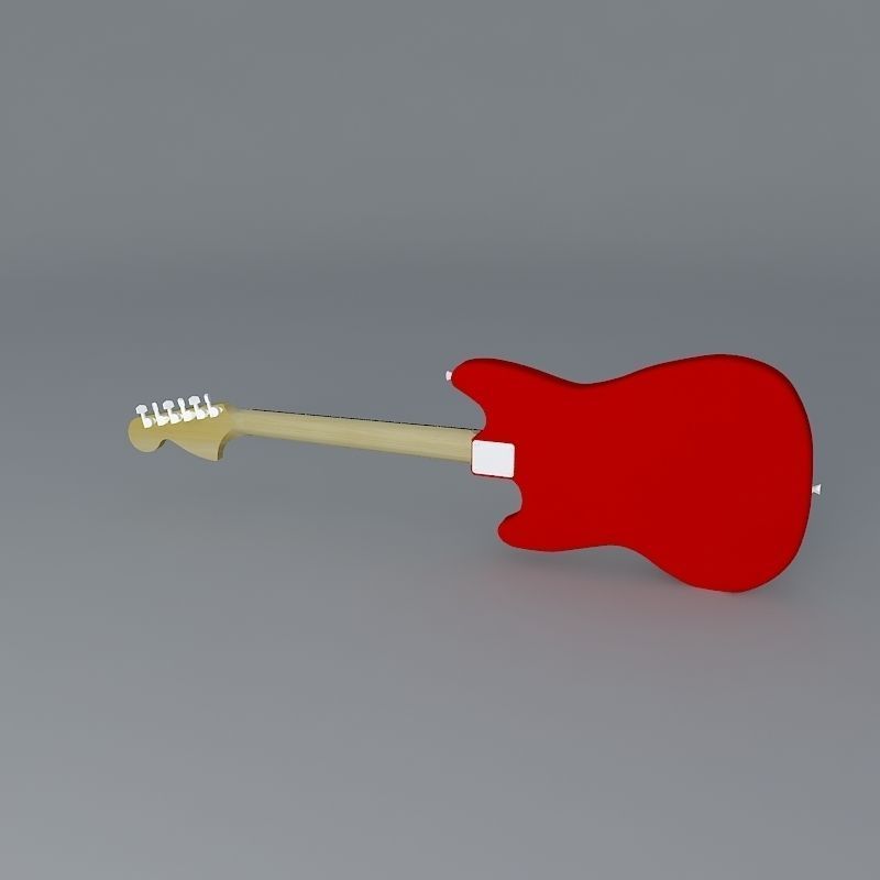 1964 Fender Mustang guitar Free 3D model_1