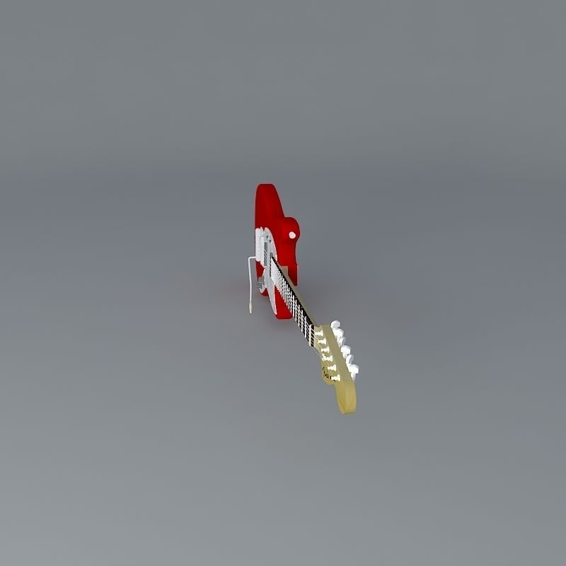 1964 Fender Mustang guitar Free 3D model_2