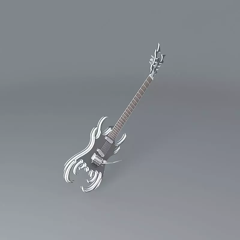The Black Diamond guitar Free 3D model