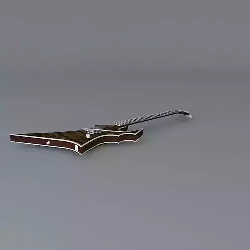 Abstract figured maple top guitar