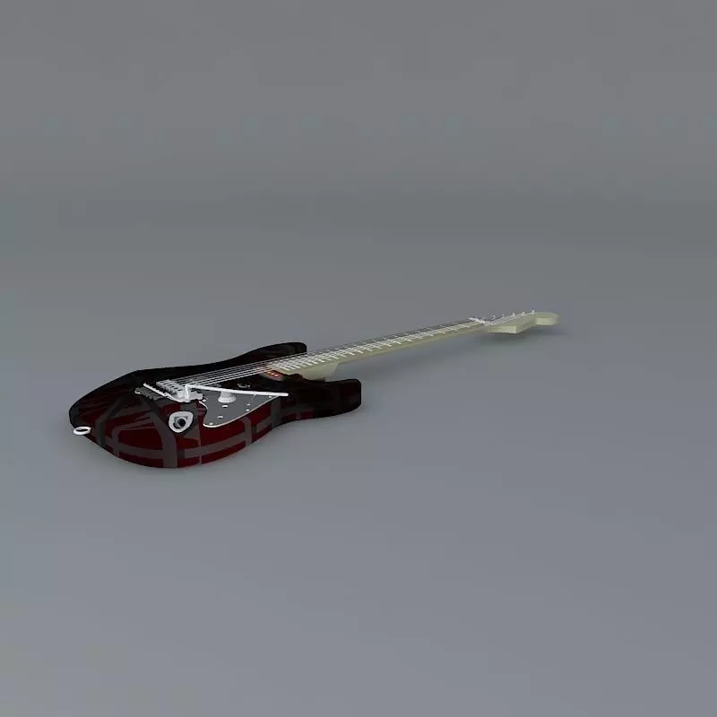 Eddie Van Halen Frankenstein guitar Free 3D model