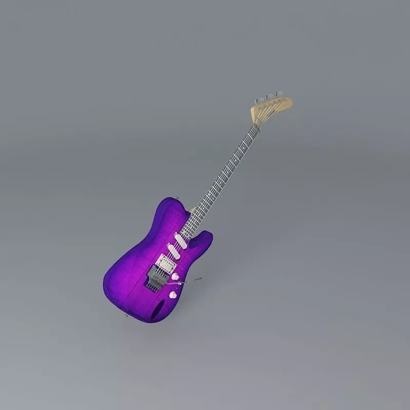 Sands tele custom guitar Free 3D model