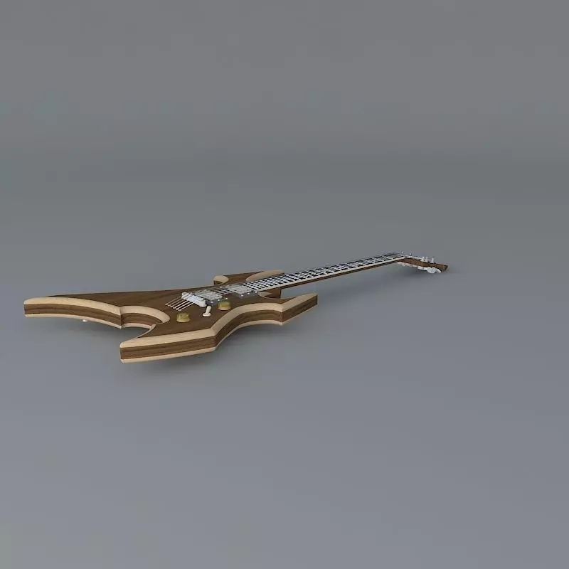 B C Rich Beast guitar Free 3D model