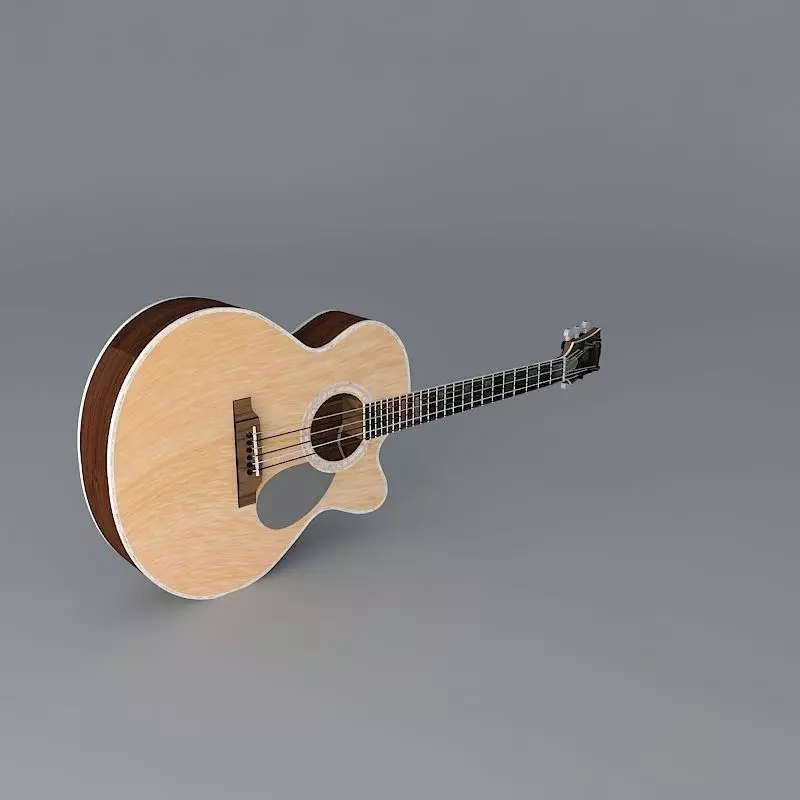 Jumbo style body Gibson acoustic guitar Free 3D model