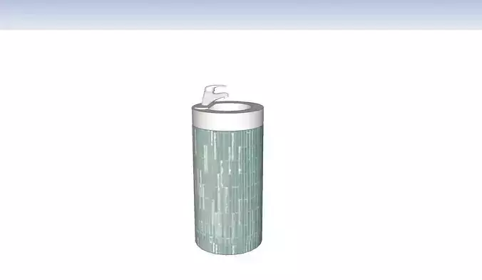 Pedestal sink custom 3D model Pedestal sink custom 3D model