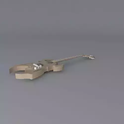 All maple abstract guitar