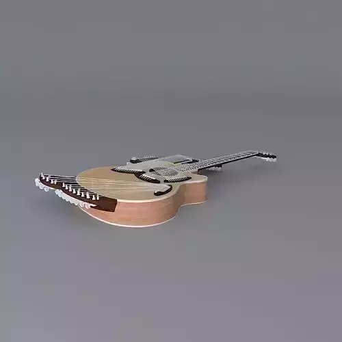 Harp drone string guitar