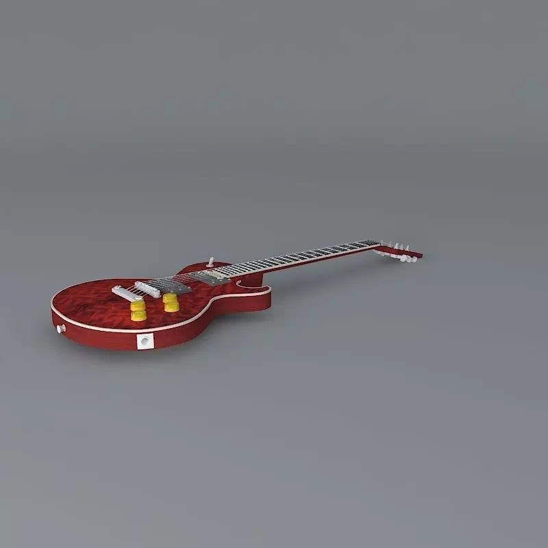 Dean Soltero guitar with AAA curly maple top Free 3D model