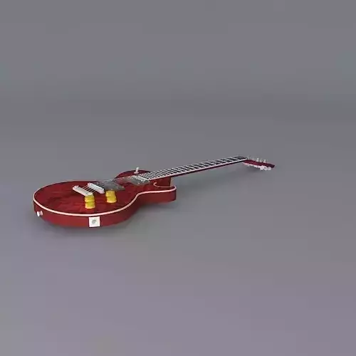 Dean Soltero guitar with AAA curly maple top  Free 3D model