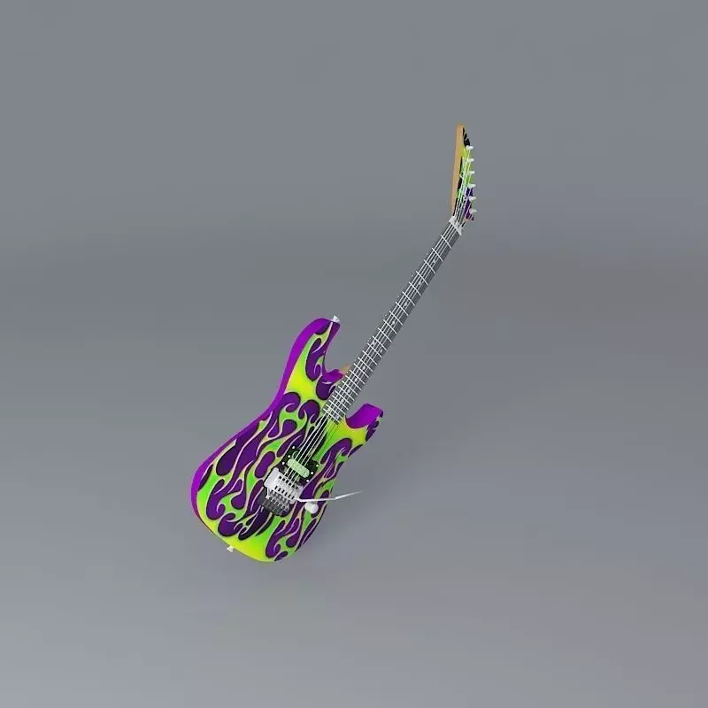 Jackson custom guitar Free 3D model