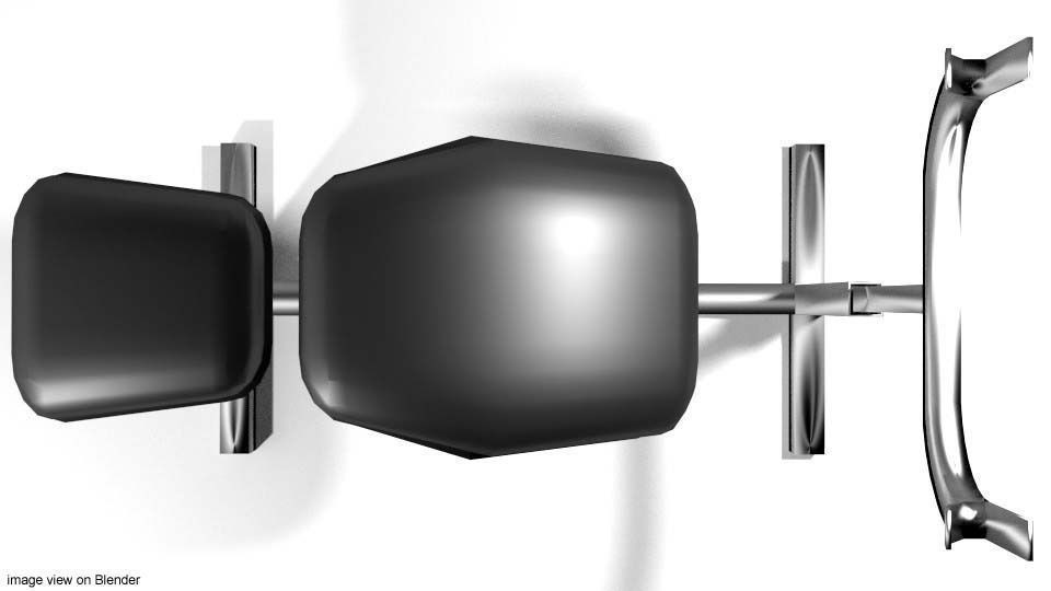 Exercise Machine Armcurl Bench 3D model_2